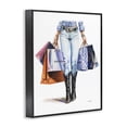 thumbnail image 3 of Stupell Industries Art Deco Fashionable Country Gal Black Framed Giclee Art, 24 x 30, by Amanda Greenwood, 3 of 8