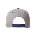 thumbnail image 2 of Classic Snapback Hat Custom A to Z Initial Letters, Lt Grey Royal Cap White Blue Letter Initial N, 2 of 3