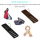 thumbnail image 4 of 2 piezas de soporte para cinturón, percha para guardar corbatas, perchero para colgar cinturones, vestidor, con gancho giratorio de 360° para cinturones, corbatas y bufandas, 4 of 5