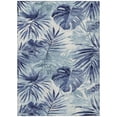thumbnail image 6 of HomeRoots 624002 5 x 8 ft. Blue & Ivory Floral Washable Transitional Indoor & Outdoor Rectangle Area Rug, 6 of 6