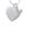 L, variant on Heart Locket - A - Crystal Initial Sophia Necklace, 18" 1"