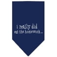 thumbnail image 2 of I really did eat the Homework Screen Print Bandana Light Pink Large, 2 of 10