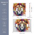 thumbnail image 2 of Colorful Lion Head Light Switch Plate Covers 2 Gang Wall Plate Plastics Outlet Covers for Kitchen Home Office Decor, 2 of 8