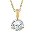 thumbnail image 4 of Pompeii 3/8 ct Solitaire Lab Grown Diamond Pendant in Platinum (F,SI1-SI2), 4 of 4