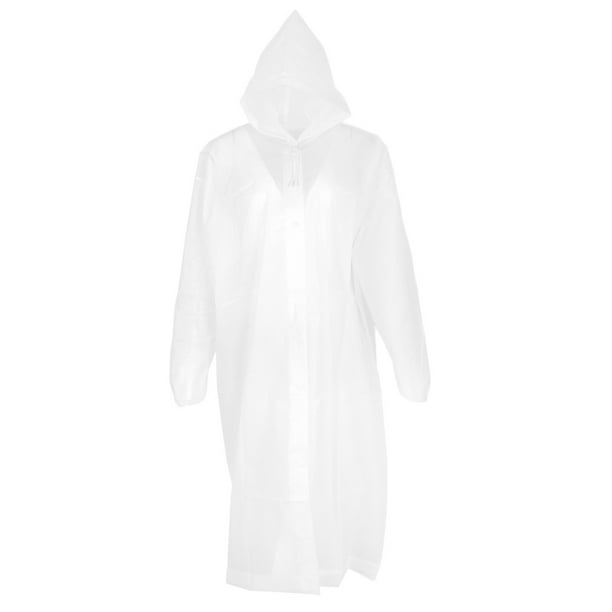 Poncho impermeable Cola Reutilizable Rojo y Blanco para adultos