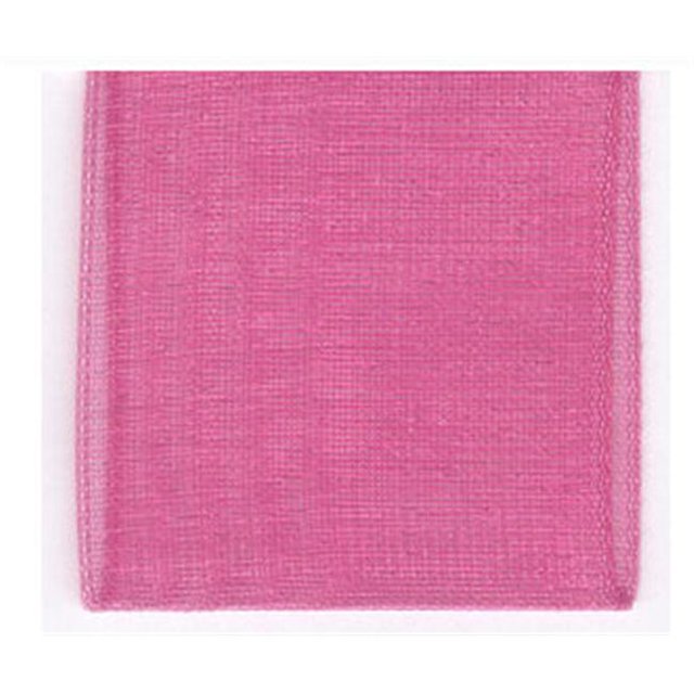 Papilion R072070090156100Y .38 in. Chiffon Ribbon 100 Yards - Hot Pink