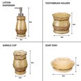 thumbnail image 2 of Bathroom Accessories Set, 5-Piece Bathroom Gift Set Features Soap Dispenser Pump, Toothbrush Holder, Tumbler & Soap Dish, Durable Bath Set Decorating Ideas Gift Set, 2 of 8