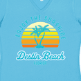 thumbnail image 4 of Inktastic Summer Enjoy the Sunshine Destin Beach Florida in Blue Women's V-Neck T-Shirt, 4 of 5