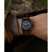 Timex Men's Expedition Scout 40mm Watch - Brown Two- Piece Blue Dial Gunmetal Case