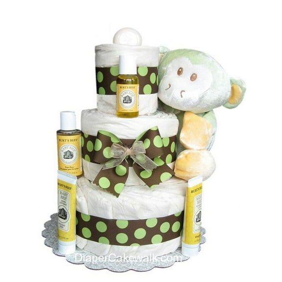EcoFriendly Green Diaper Cake