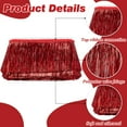 thumbnail image 5 of 10 Yards Red Metallic Fringe Trim - 4 Inch Wide Shiny Tassel Border Polyester Ribbon for Dance Costumes Stage Outfits Party Decor Latin Dress & DIY Craft Projects, 5 of 9