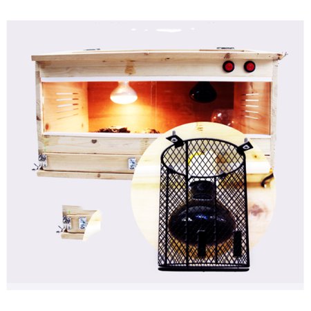 2pcs Reptile Cage Lamp Shade Guard Reptile Stainless Steel Cage Protector