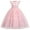 Pink, variant on IBTOM CASTLE Kids Girls Long Communion Princess Dresses Flower Pageant Party Wedding Floor Length Dance Evening Gowns 5-6 Years Purple