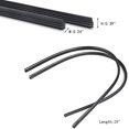 thumbnail image 2 of GHSDFBB Car Wiper Blade 2 Pcs Windshield Wiper Rubber Strip 28" Car Vehicle Insert Rubber Strip Wiper Blade Natural Rubber Boneless Wiper For Car Bus Black(28"), 2 of 6