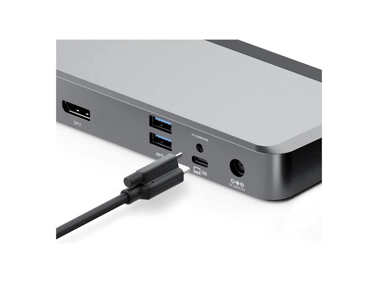 Alogic Universal Dock Dual Display Screen 4K docking station with 65W power delivery PD DP Alt Mode USB-C and USB-A devices