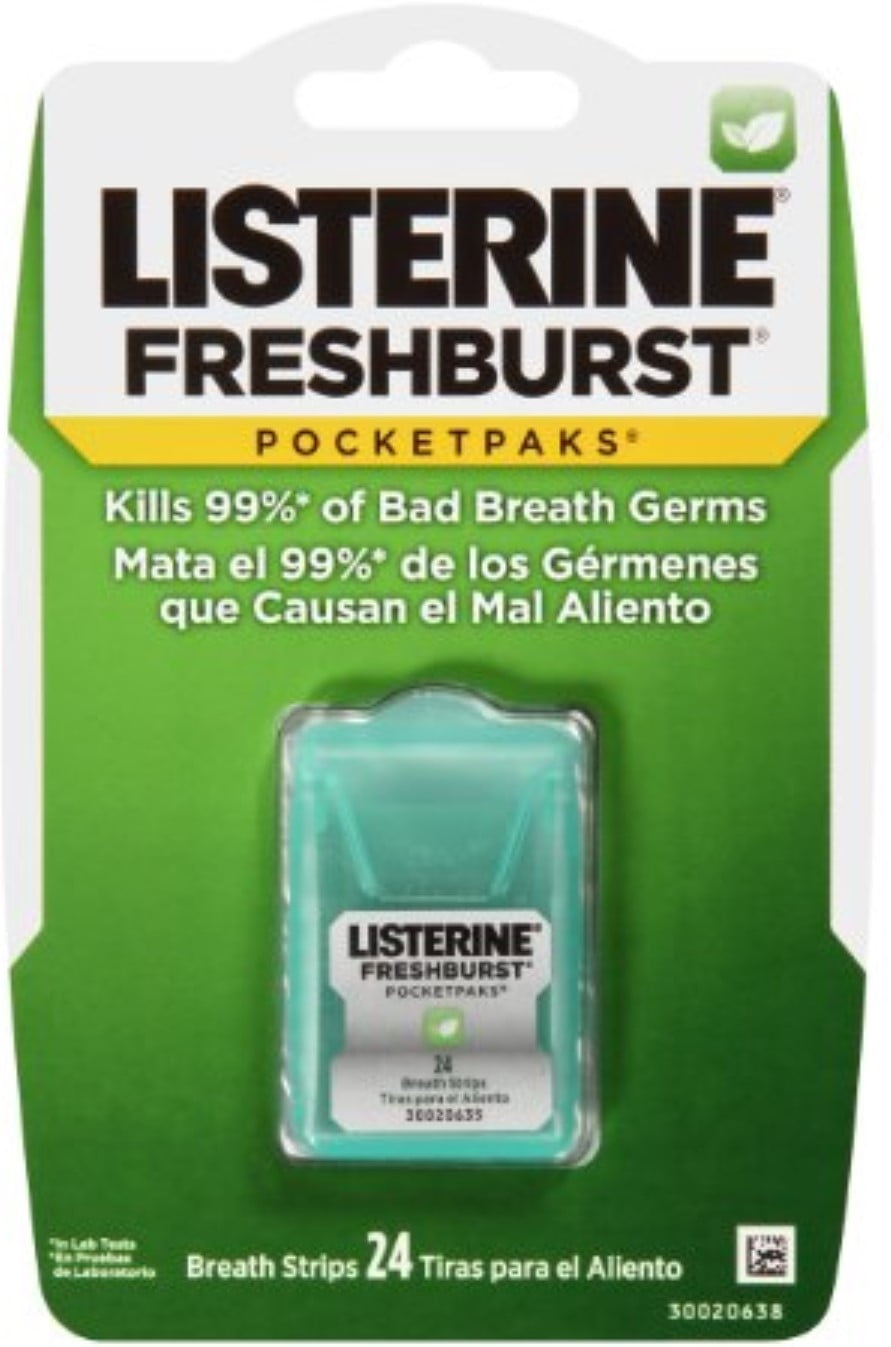 Listerine PocketPaks Cool Mint 24 Ea (Pack of 6) - Walmart.com