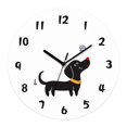 thumbnail image 4 of Reloj de pared con forma de perro, silencioso, bonito, creativo, redondo, adorno de pared de acrílico, decorativo 30 cm, 4 of 9