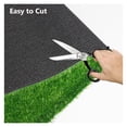 thumbnail image 5 of Artificial Grass Rug Outdoor Artificial Turf 3FTX11FT Green Zebra Stripe Fake Grass Mat, 0.8" Pile Height Astroturf Carpet for Patio Balcony Pool Deck Tennis Lawn, Customized Cuttable, 5 of 7