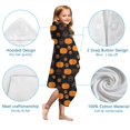 thumbnail image 7 of Halloween Pumpkin Paw Pattern Hooded Bath Towel，50"x30" for Ages 3 To 12 Kids, Quick Dry Lightweight Soft Microfiber Hood Beach Towel Cover Up for Kids, 7 of 7