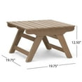 thumbnail image 4 of GDF Studio Bowie Outdoor Acacia Wood Side Table, Gray, 4 of 11