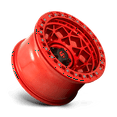 thumbnail image 2 of Fuel D121 Unit Beadlock 17X9 6X139.7 -15Et 106.1Cb Candy Red Wheel, 2 of 3