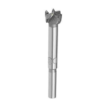 Wood Boring Drill Bit 15mm Dia Forstner Hole Saw Carbide Tip Round Shank Cutting for Hinge Wood Plywood MDF CNC