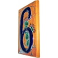 thumbnail image 2 of Desert Talavera Ceramic House Number Six, 2 of 2
