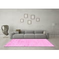 thumbnail image 3 of Ahgly Company Indoor Rectangle Solid Pink Modern Area Rugs, 7' x 10', 3 of 4