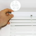 thumbnail image 3 of 10 Pieces Hold Down Brackets Clear Plastic Blinds Bottom Rail Holder Clips Replacement for 2 Inch Horizontal Blinds Shades Windows Doors, 3 of 11
