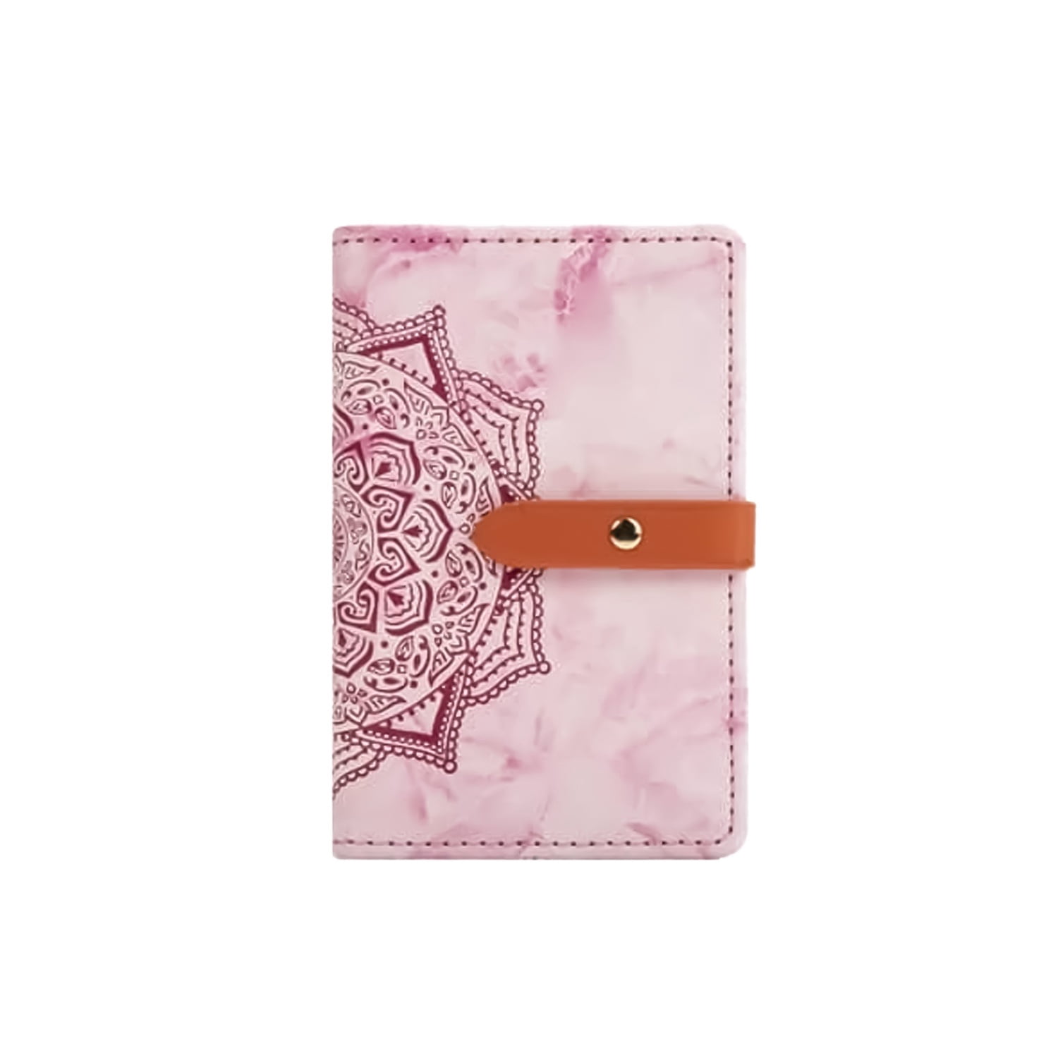 Universal Datura Flower Phone Card Holder Pocket - Hot Pink