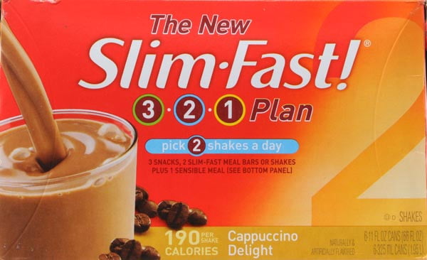 Slim-Fast Shake 3-2-1 Cappuccino Delight 6pk