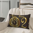 thumbnail image 5 of Naloa 2025 New Year Pillowcase, Throw Pillowcase, Wrinkle-Free, Stain-Resistant with Hidden Zipper for Bedroom Sofa-14"x20", 5 of 6