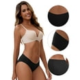 thumbnail image 3 of Unique Bargains Women's 3 Layers Leak Proof Cotton Briefs S Black, 3 of 6
