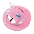 thumbnail image 6 of Summer Pet Dog Polk Dot Bow Breathable Nesh Princess Sun Hat Puppy Adjustable Outdoor Cap, 6 of 7