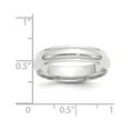 thumbnail image 3 of 10k White Gold 5mm Half Round with Edge Wedding Band Size 12.5 1WHRE050, 3 of 4
