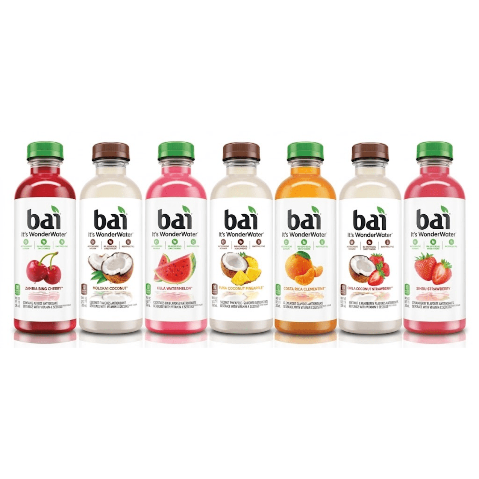 Bai Flavored Water Variety Pack, 18 fl oz, 30 Pack
