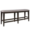 thumbnail image 3 of Double Bridge Dark Chestnut and Gray Counter Wood Bench (RTA), 3 of 6
