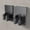 Black, variant on 2-Pack Stainless Steel Mop Hanger Wall Mount - Rust-Proof, Easy-Install Adhesive Mop Holder for Kitchen, Garage, Closet, Office