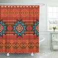 thumbnail image 1 of SUTTOM Américain Textile Traditionnel Seamless Pattern Fond dans le Rideau de Douche de Style Ethnique 66x72 Pouces, 1 of 1