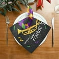 thumbnail image 2 of Coolnut Mardi Gras Cloth Napkins Set of 4, Oversized Washable Reusable Polyester Dinner Table Napkins for Family, Restaurant, Party Decor, 20 x 20 Inch, 2 of 7
