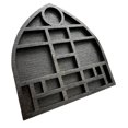 thumbnail image 1 of Estante para baratijas en miniatura, soporte para objetos coleccionables, portátil, bandeja para exhibir joyas Rock Negro, 1 of 9