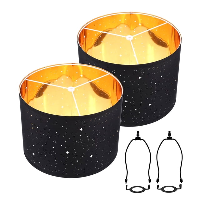 2 Ensembles d'Abat-jour en Tissu pour Lampe de Table Lampe sur Pied