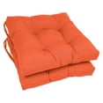 thumbnail image 1 of 16-inch Solid Twill Square Tufted Chair Cushions (Set of 2), 1 of 2