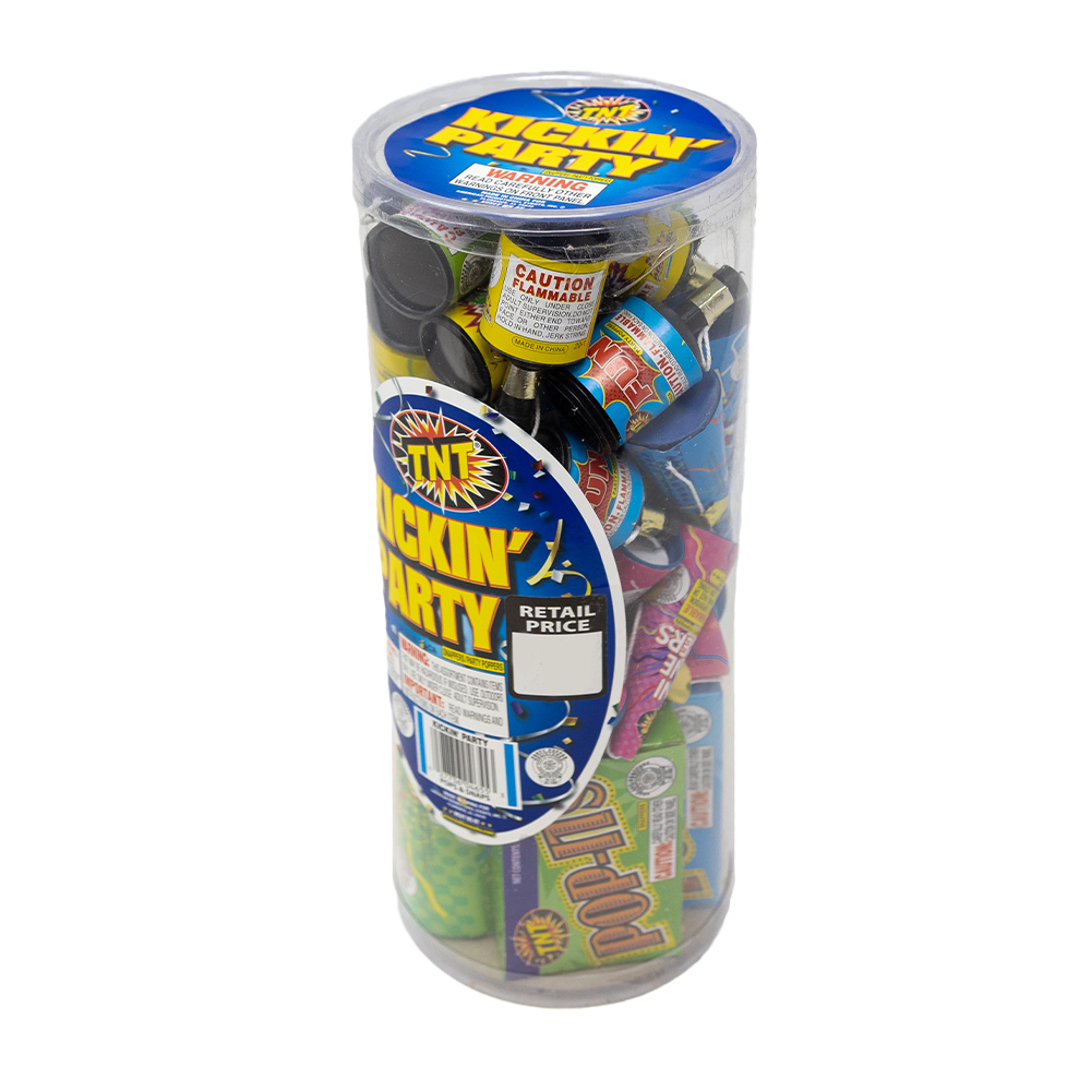 Kickin Party Tube, TNT Fireworks, Multicolor Party Poppers and Snaps, Any Occasion