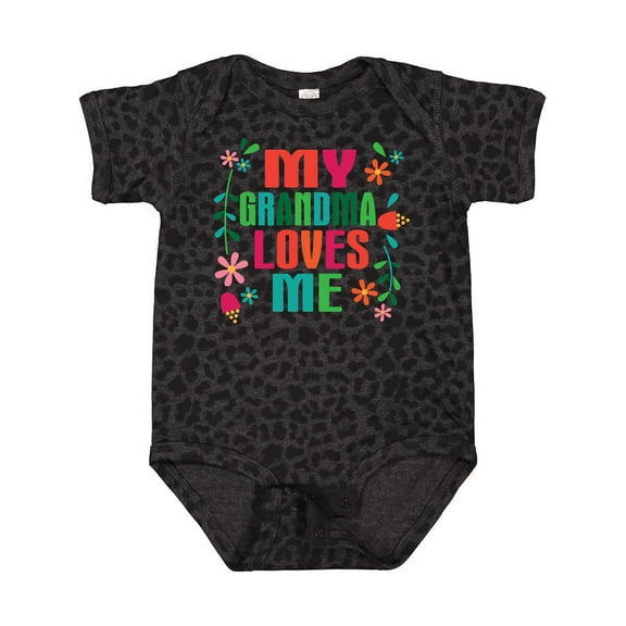 Inktastic My Grandma Loves Me Girls Girls Baby Bodysuit