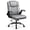 Gray, variant on Waleaf Leather Office Chair,Wide Seat Small Computer Desk Chair Ergonomic Mid-Back Executive Chair with Back Support for Short People,Black