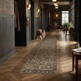 thumbnail image 3 of BERTHMEER 2'x10' Washable Long Runner Rugs for Hallway Kitchen Entryway Non-slip, Brown, 3 of 6