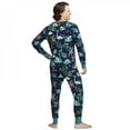 thumbnail image 3 of Christmas Family Sleepwear And Doggie Pajamas With Dinosaur Pattern Parent-Child Outfit Long Sleeve, 3 of 5
