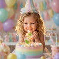 thumbnail image 6 of Themed Birthday Party Decorations, Birthday Cake Decorations, First Birthday Candle, Cake Decorations, Cute Cartoon Daisy Glitter Number Candle for Party Cake Topper and Festive, 6 of 6