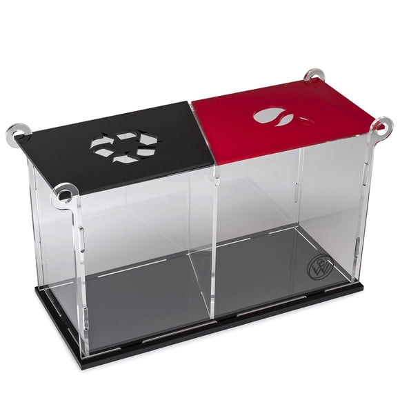 Organizador de cápsulas de café ChefWave, transparente, con doble compartimento